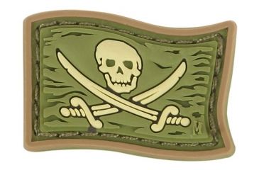 Image of Maxpedition Jolly Roger Micro Patch,1.125x0.75in,Arid MCJRA