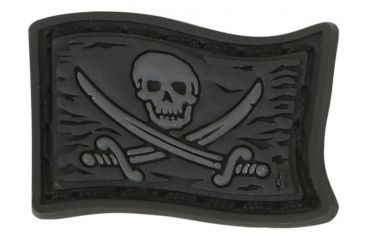 Image of Maxpedition Jolly Roger Micro Patch,1.125x0.75in,Stealth MCJRX