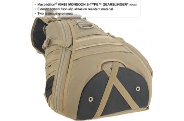 Image of Maxpedition Monsoon S-Type Gearslinger Backpack, Khaki 0485K