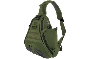 Image of Maxpedition Monsoon S-Type Gearslinger Backpack, OD Green 0485G