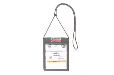 Image of Maxpedition Show Badge Holder,Ballistic Nylon Fabric w/Extra Large Vinyl ID window, Gray SBHGRY