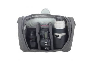 Image of Maxpedition Solstice Camera Shoulder Bag, w/Zipper Flaps for Additional Water/Rain Protection, 13.5 L, Gray STCGRY