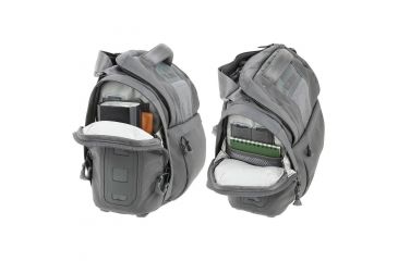 Image of Maxpedition Solstice Camera Shoulder Bag, w/Zipper Flaps for Additional Water/Rain Protection, 13.5 L, Gray STCGRY