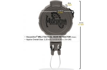 Image of Maxpedition Tactical Gear Retractor Large Clip, Khaki RL3K