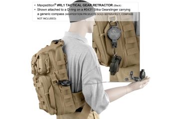 Image of Maxpedition Tactical Gear Retractor Snap Ring, Khaki, Large RL1K