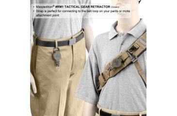 Image of Maxpedition Tactical Gear Retractor Snap Ring, Khaki, Medium RM1K