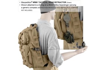 Image of Maxpedition Tactical Gear Retractor Snap Ring, Khaki, Medium RM1K