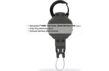 Image of Maxpedition Tactical Gear Retractor Snap Ring, Khaki, Medium RM1K