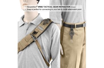 Image of Maxpedition Tactical Gear Retractor Strap, Khaki, Medium RM2K