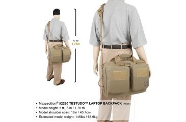 Image of Maxpedition Testudo Laptop Case, Khaki 2260K