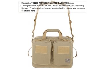 Image of Maxpedition Testudo Laptop Case, Khaki 2260K