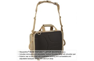 Image of Maxpedition Testudo Laptop Case, Khaki 2260K