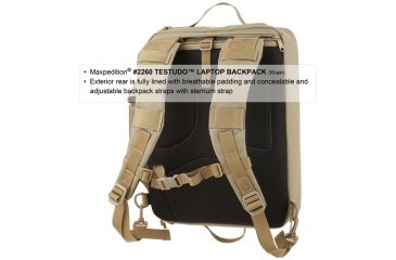 Image of Maxpedition Testudo Laptop Case, Khaki 2260K