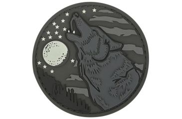 Image of Maxpedition Wolf Morale Patch,2.4x2.4in,Glow WOLFZ