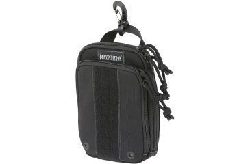 Image of Maxpedition ZipHook Medium Pocket Organizer 5in x 1.75in x 7in, Black, Medium PT1536B