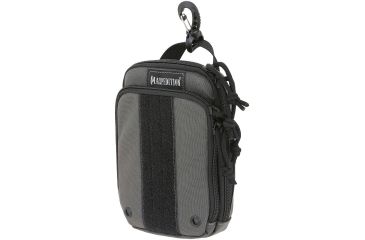 Image of Maxpedition ZipHook Medium Pocket Organizer 5in x 1.75in x 7in, Wolf Gray, Medium PT1536W
