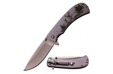 Image of MC Masters Collection Folding Blade, 3.5in, Stainless Steel Blade, Matte Stainless Steel Handle MC-040SL