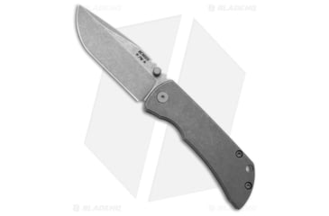 Image of McNees Knives MAC2 Automatic Folding Knife, 3.00in, CPM MagnaCut, Drop Point Blade, Titanium, Gray Handle, Smooth Atomic SW, Gray/Gray, 6.65 inch, BHQ-185568