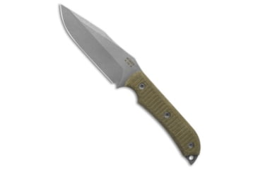 Image of Mcnees McNees Knives Agent Fixed Blade Knife Green Micarta 4.25" Stonewash, Green, CPM 3V, adult, BHQ-235990