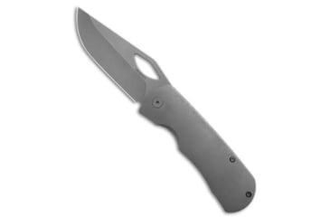 Image of Mcnees McNees Knives Little Dixon Frame Lock Knife Atomic SW Ti 3.5" SW, Gray, CPM MagnaCut, adult, BHQ-235965