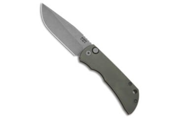 Image of McNees Knives PM MAC2 3.5 Automatic Folding Knife, 3.50in, CPM MagnaCut, Drop Point Blade, Titanium, Bronze/Green Handle, Bronze/Green/Gray, 7.50 inch, BHQ-205845