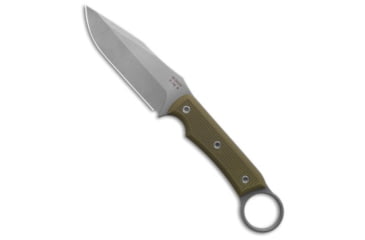 Image of Mcnees McNees Knives Ringed Agent Fixed Blade Knife OD Green G-10 4.25" Stonewash, OD Green, CPM-S90V, adult, BHQ-235991