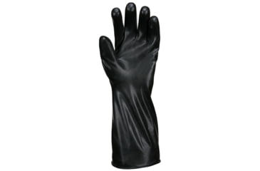 Image of MCR Safety 14in Butyl Rubber Glove, 7 mil Smooth Finish, Rolled Gauntlet Cuff, Black, Medium, CP7M