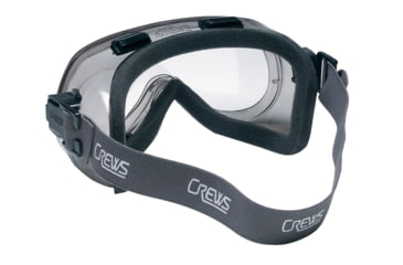 Image of MCR Safety 24 Series Safety Goggles, Anti-Fog Coating, Adjustable Elastic Strap, Foam Lined, Clear, One Size, 2410F