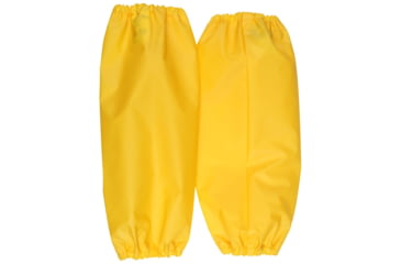 Image of MCR Safety .25mm TPU/Nylon Protective Sleeves with Elastic on Both Ends, 18in, Reinforced Inner Hook for Hanging, Yellow, One Size, S560E4