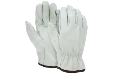 Image of MCR Safety 3201INL Leather Drivers Work Gloves, Select Grade Unlined Grain Cow Leather, Straight Thumb, Beige, Large, 3201INL