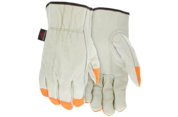 Image of MCR Safety 3213SCHVSP Leather Drivers Work Gloves, CV Grade Cow Grain Leather, Beige, Small, 3213SCHVSP
