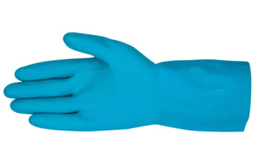 Image of MCR Safety 5190B Long Canners Latex Gloves, 18 mil Thickness, 12in Length, Unlined Industry Standard Grade, Blue, Large, 5190B
