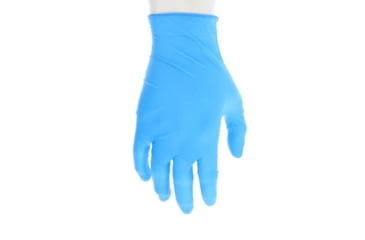 Image of MCR Safety 6015L NitriShield Disposable Nitrile Gloves, Powder Free Industrial Food Service Grade, 9.5in Length, 4 mil Thickness, Blue, Large, 6015L