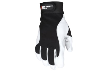 Image of MCR Safety 906DPXL Mechanics Work Gloves, Rugged Grain Goatskin with Cowhide Double Palm, Reinforced Thumb Crotch, Spandex Back, White, X - Large, 906DPXL
