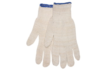 Image of MCR Safety 9635M String Knit Work Gloves, 7 Gauge Regular Weight, Natural 60% Cotton 40% Polyester, Hemmed Cuff, Natural, Medium, 9635M
