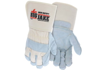 Image of MCR Safety Bigjake Dbl Leather Palm &amp; Fingers Gaunt - 1716PXL