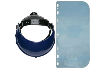 Image of MCR Safety Blue Ratchet .040 Polycarbonate Face Shield, Blue, One Size, 103540