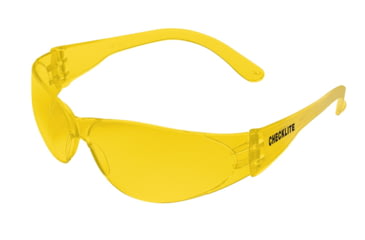 Image of MCR Safety Checklite CL1 Series Safety Glasses, Excellent Orbital Seal and Fit, Amber, One Size, CL114