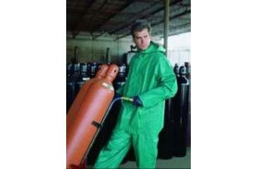 Image of MCR Safety Chem Suit PVC/NYLON Green L 3882L