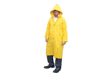 Image of MCR Safety Classic Series Waterproof Raincoat, .35mm PVC/Poly, Detachable Hood, Yellow, 2X, 200CX2