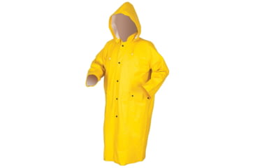 Image of MCR Safety Commodore Series 2 Piece Waterproof Raincoat, PVC/Non-Woven Poly/Nylon, Detachable Hood, Yellow, 2X, 600CX2
