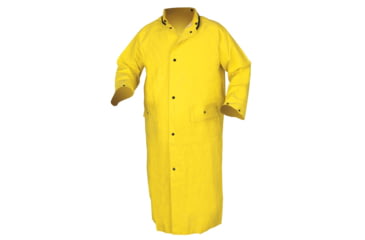 Image of MCR Safety Concord Series Waterproof Long Raincoat, .35mm Neoprene/Nylon, No Hood, Yellow, XL, 800CNXL
