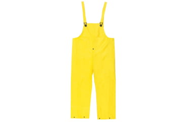 Image of MCR Safety Concord Series Waterproof Rain Pants, .35mm Neoprene/Nylon, Bib Style Pant with Fly Front, Yellow, XL, 800BPXL