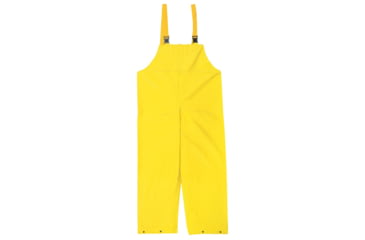 Image of MCR Safety Concord Series Waterproof Rain Pants, .35mm Neoprene/Nylon, Bib Style Pant with No Fly Front, Yellow, 2X, 800BFX2