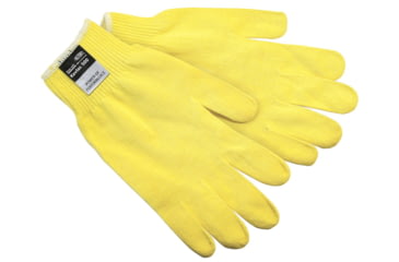 Image of MCR Safety Cut Pro 13 Gauge DuPont Kevlar Shell Cut Resistant Work Gloves, Light Weight, Yellow, Large, 9393L