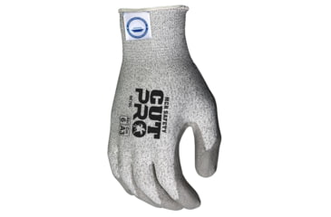 Image of MCR Safety Cut Pro 13 Gauge Dyneema Diamond Technology Shell Cut Resistant Work Gloves, PU Coated Palm and Fingertips, Gray/Salt and Pepper, Medium, 9676M