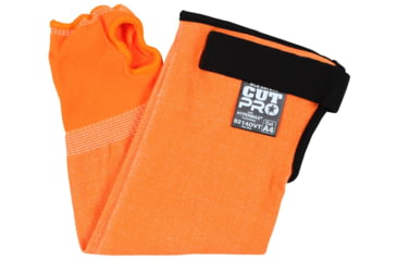 Image of MCR Safety Cut Pro 13 Gauge Hypermax Hi-Visibility Orange Sleeves - Mens, 14in, 9214OVT