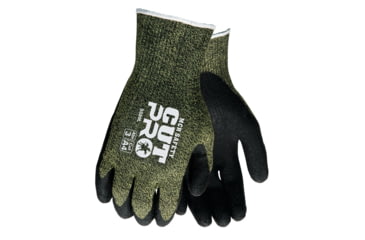 Image of MCR Safety Cut Pro 13 Gauge Kevlar/Steel Shell Cut Resistant Work Gloves, Latex Coated Palm and Fingertips, Black/Green, X - Large, 9389XL