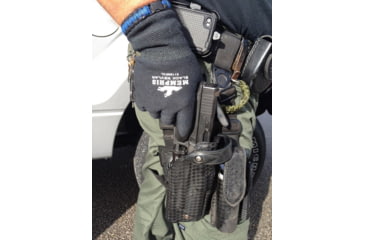 Image of MCR Safety Cut Pro 13 Gauge Kevlar/Synthetic Shell Cut Resistant Work Gloves, Nitrile Foam Coated Palm and Fingertips, Black, Small, 9178NFS