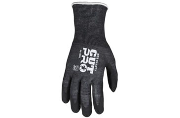 Image of MCR Safety Cut Pro 18 Gauge ARX Aramid Shell Cut, Abrasion and Puncture Resistant Work Gloves, Nitrile Foam Coated Palm and Fingertips, Black, X - Small, 9818NFXS